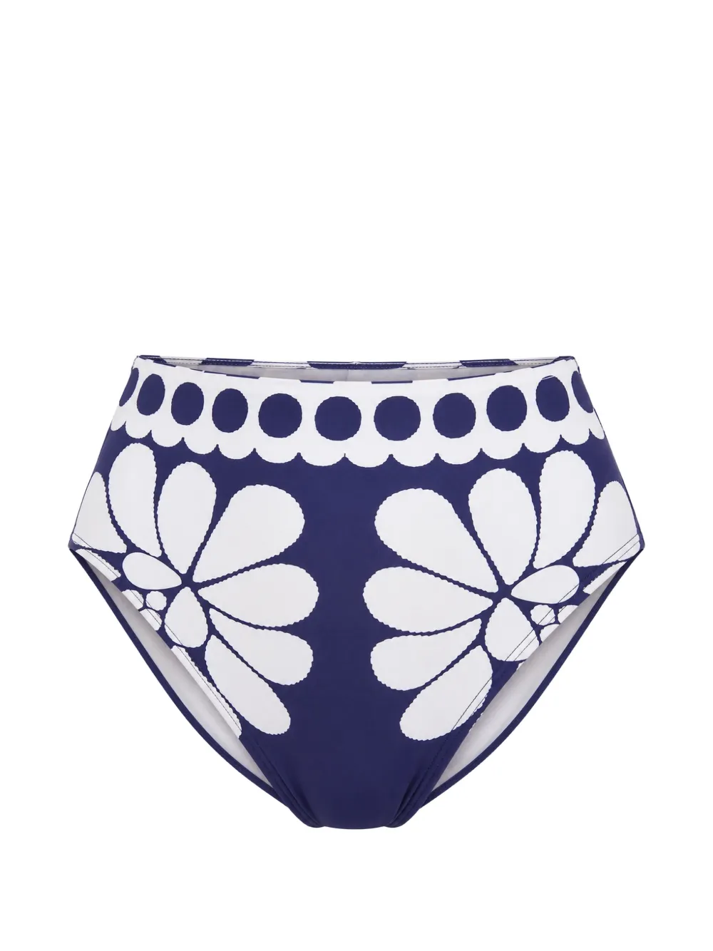 FARM Rio floral-print high-waisted bikini bottoms