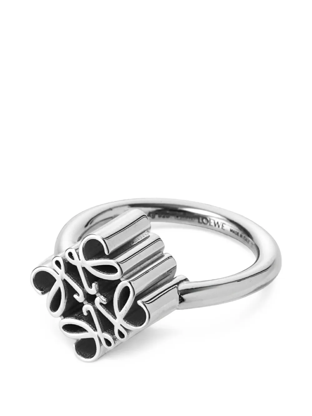 LOEWE Anagram sterling silver ring