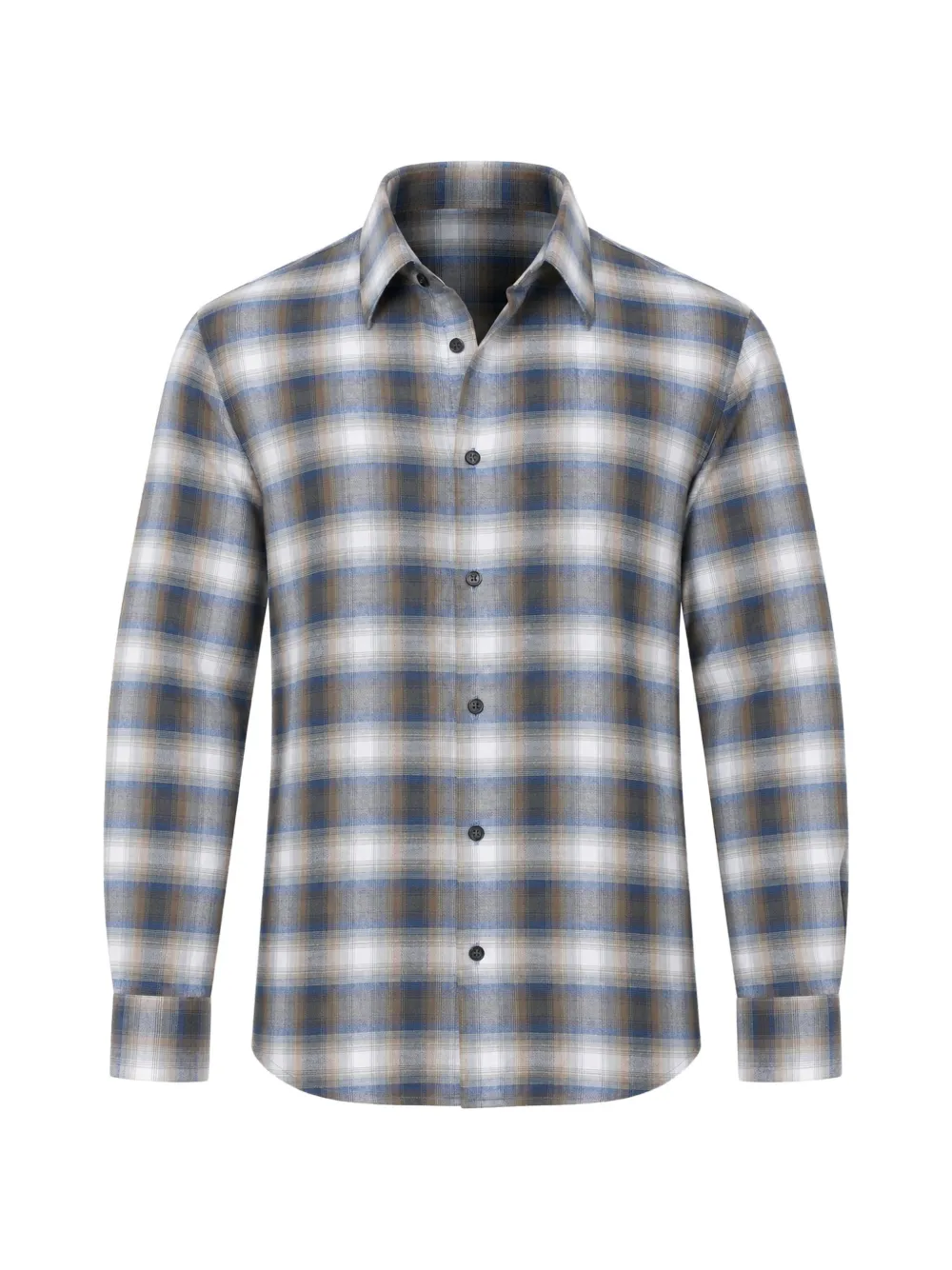 Armani Exchange check-pattern button-up shirt