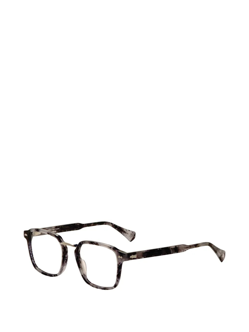 John Varvatos tortoiseshell-effect square-frame glasses