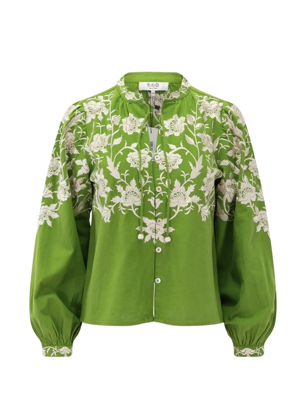 Sea Alina Embroidered Shirt In Green