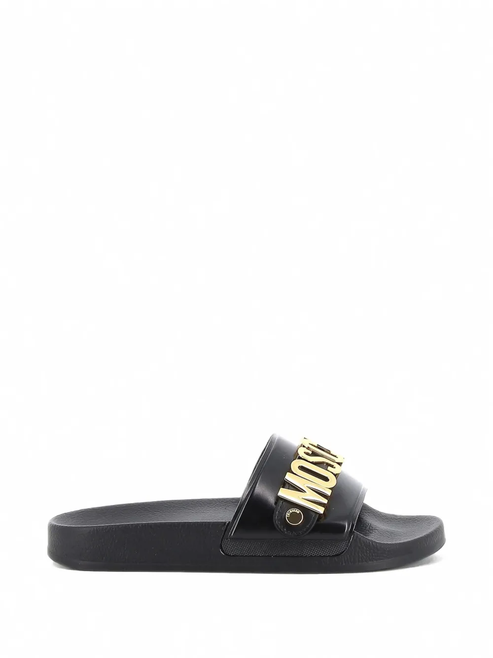 Moschino logo-lettering slides