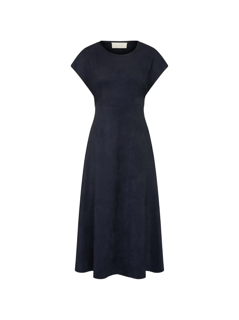Juvia velour flared midi dress