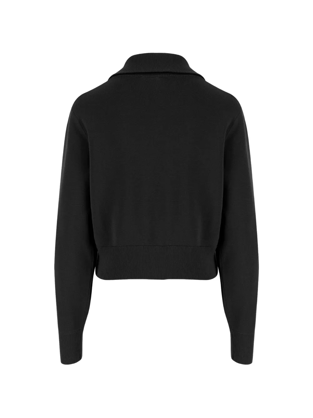 Autry Sweater met geborduurd logo en gestreepte mouwen Zwart