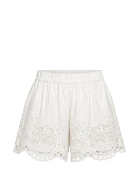 Sea lace-detail mini shorts