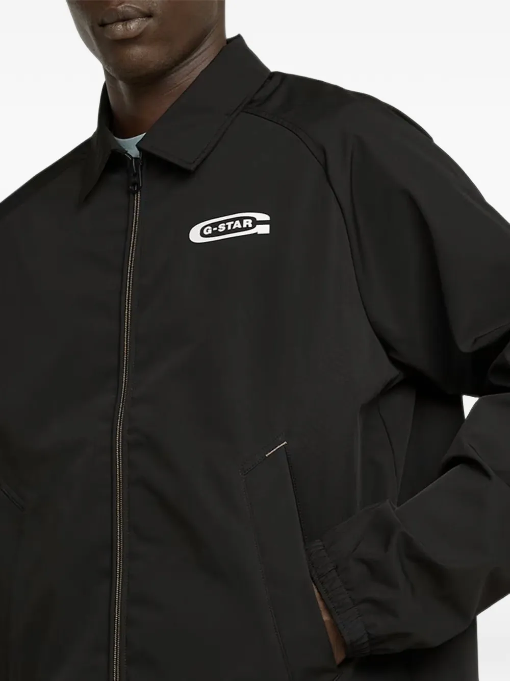 G-Star RAW Shirtjack met logoprint Zwart