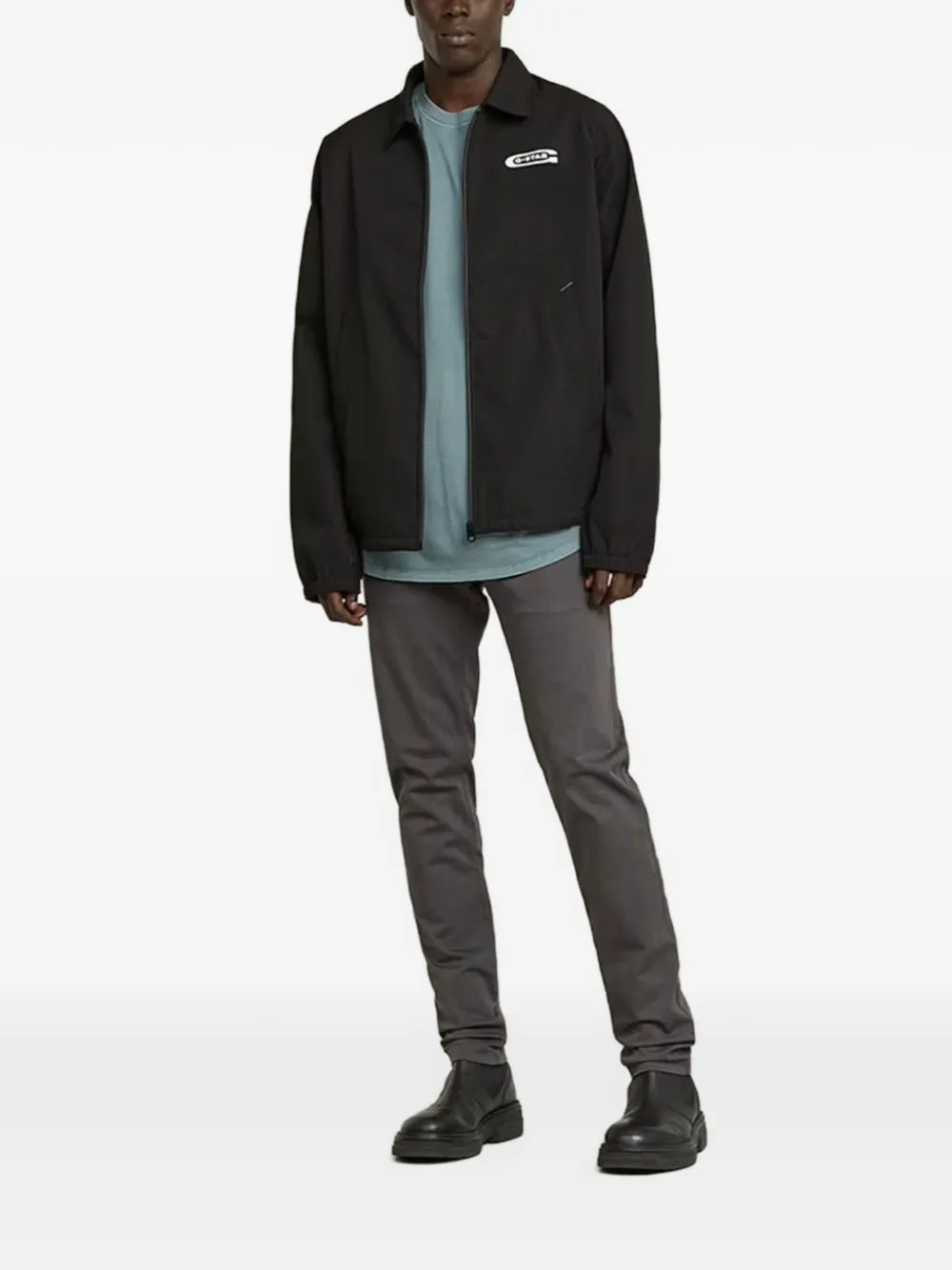 G-Star RAW Shirtjack met logoprint Zwart