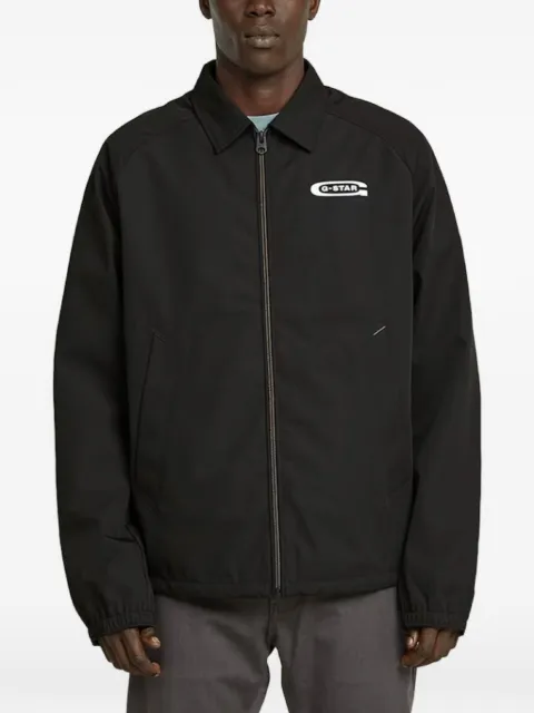G-Star RAW logo-print zip-up shirt jacket