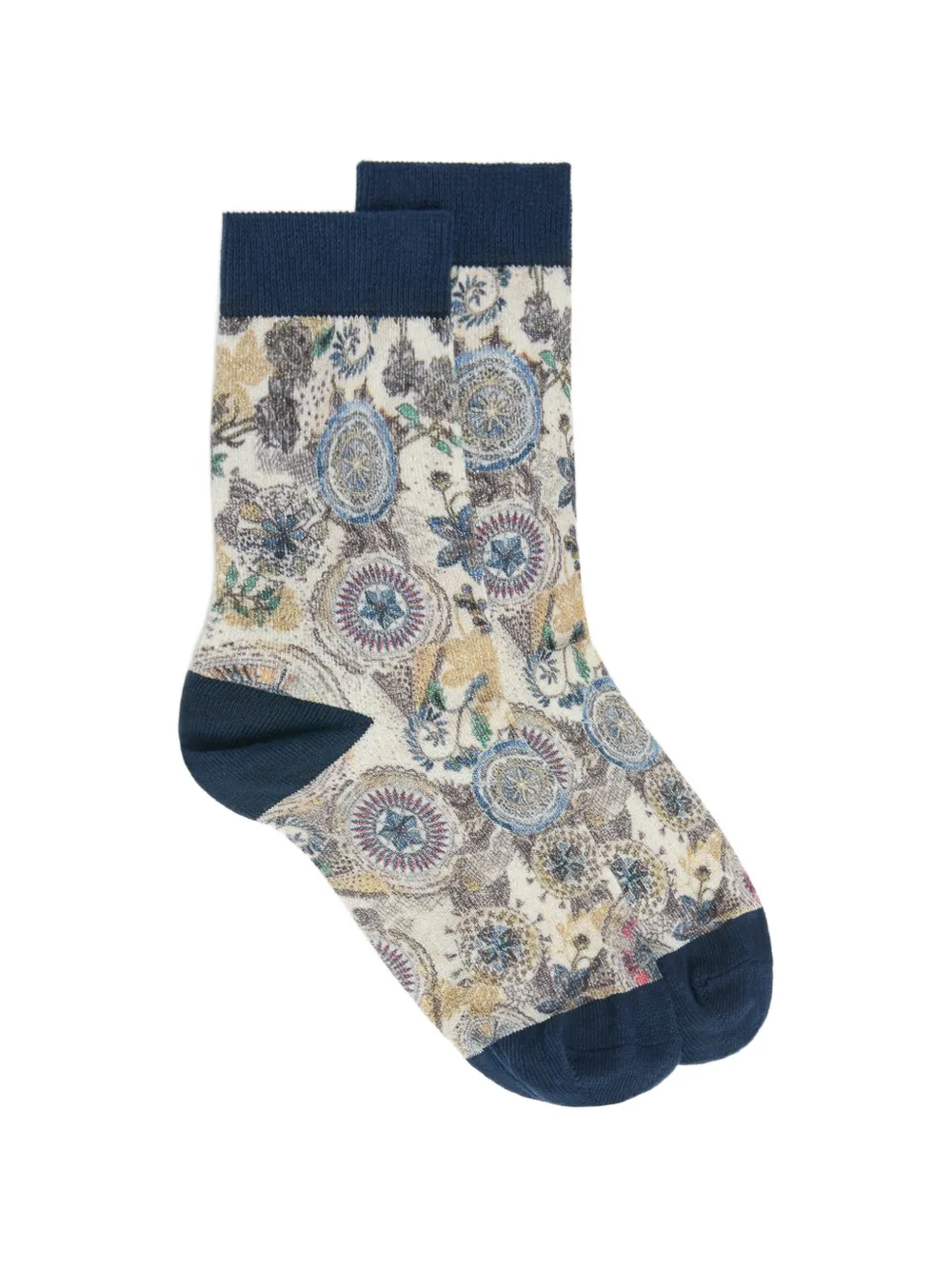MOMONÌ Nanami pattern-print socks