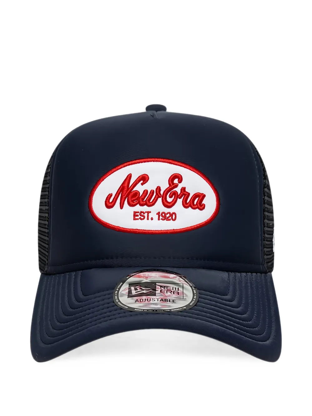 NEW ERA CAP logo-patch trucker cap