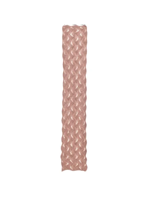MILA SCHON open-knit scalloped scarf