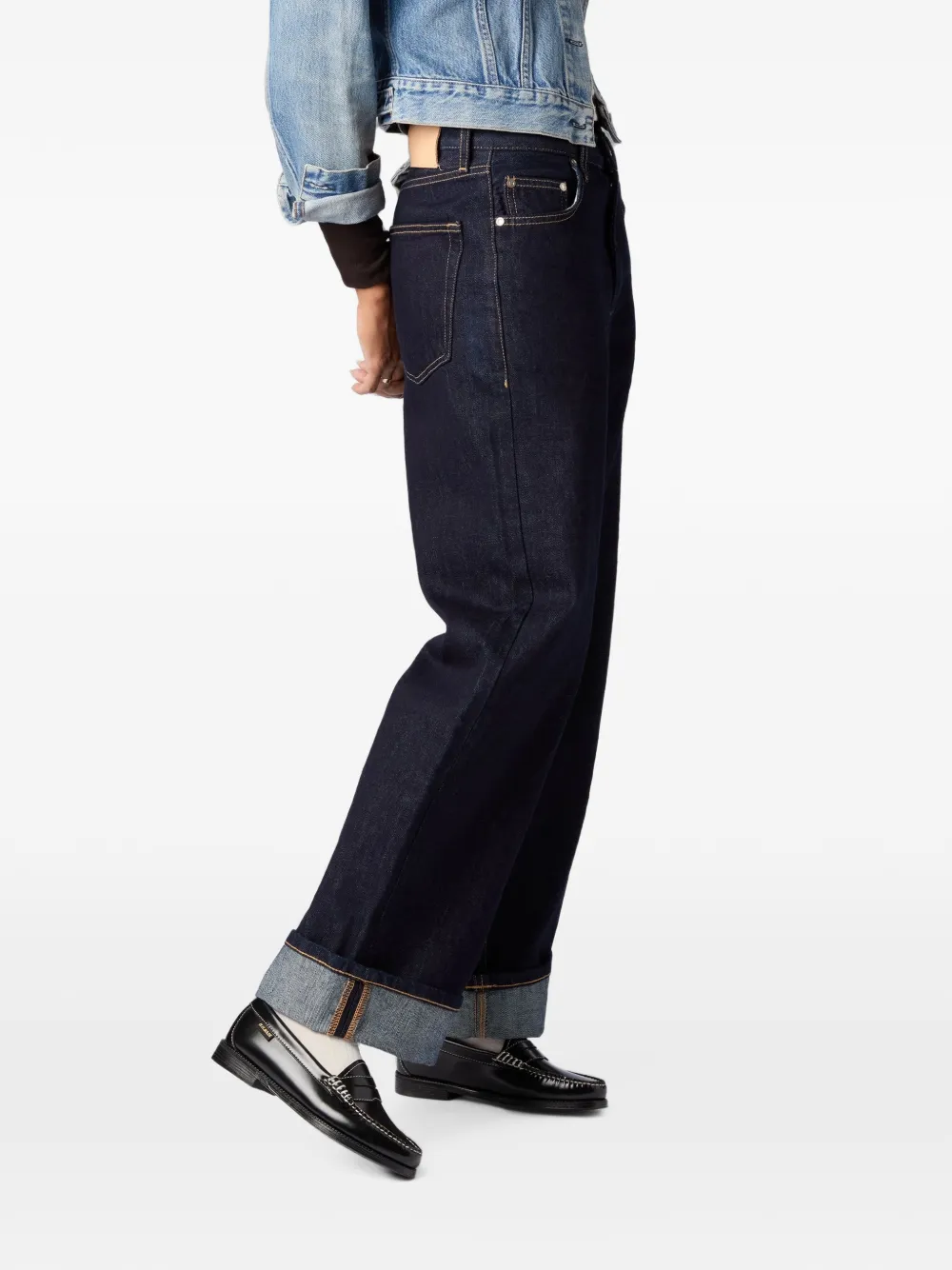G.H.Bass Easy Weejuns contrast-stitch loafers - Nero