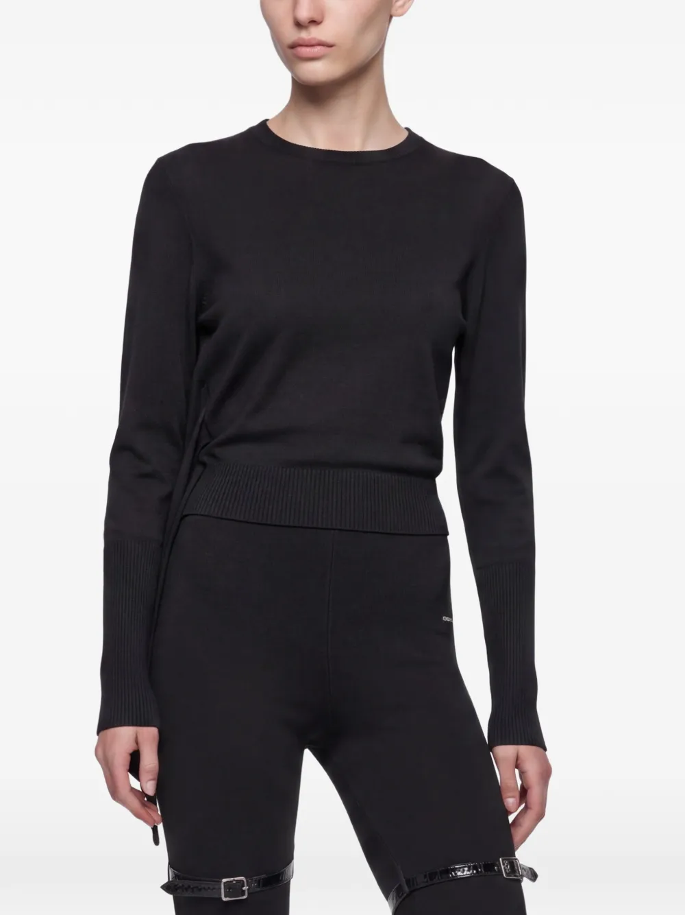 SRVC Studio Nocturne open-back long-sleeve top