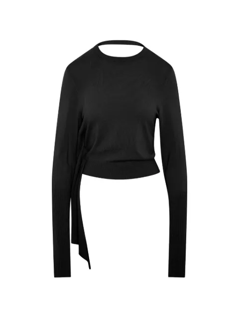SRVC Studio Nocturne open-back long-sleeve top