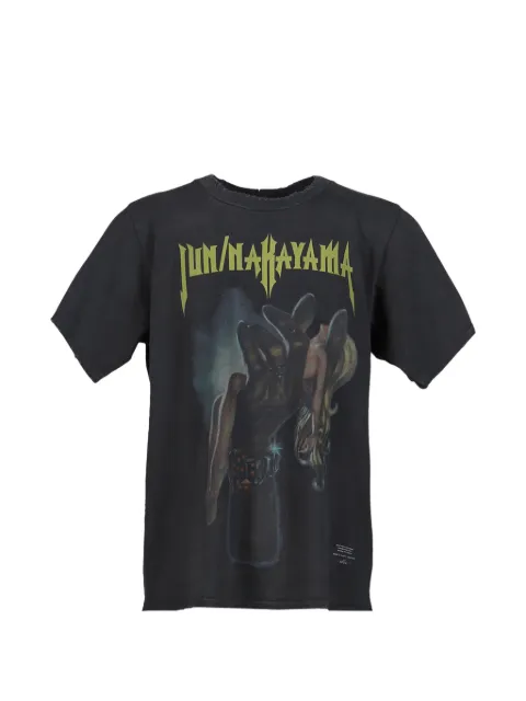 JUN/NAKAYAMA Make Love graphic-print washed T-shirt