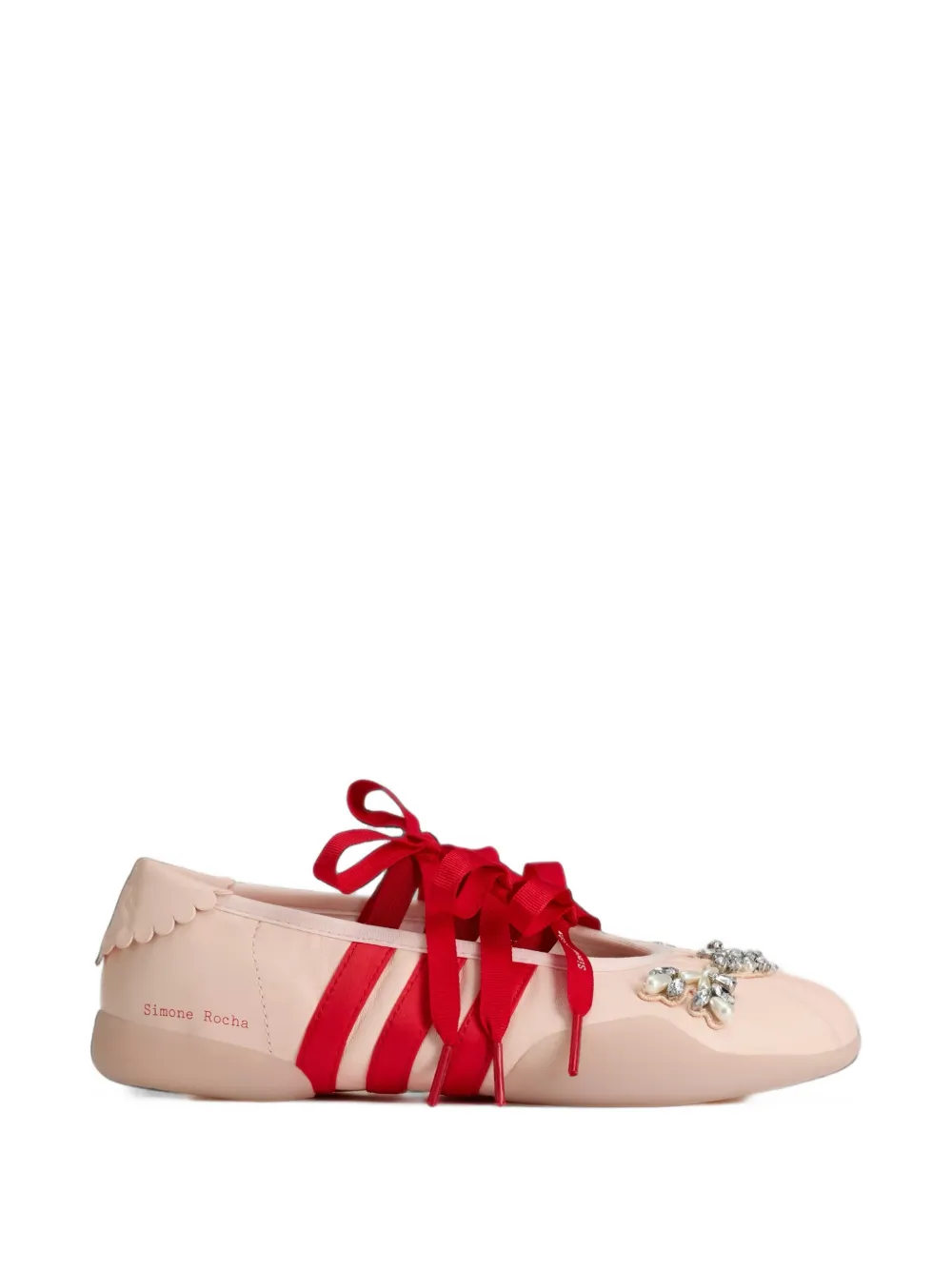 adidas x Simone Rocha Ballerine Taekwondo con cristalli - Rosa