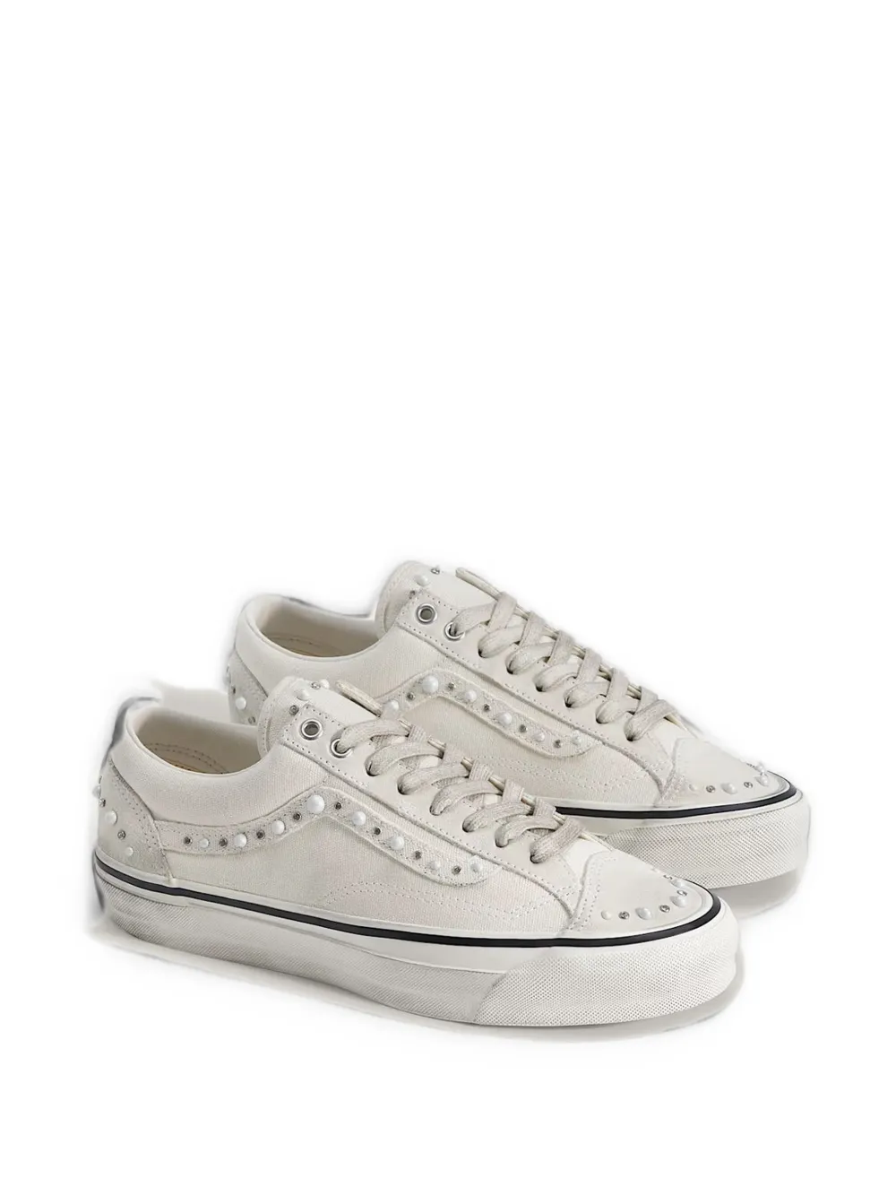 Vans Premium Old Skool 36 faux-pearl embellished sneakers Beige