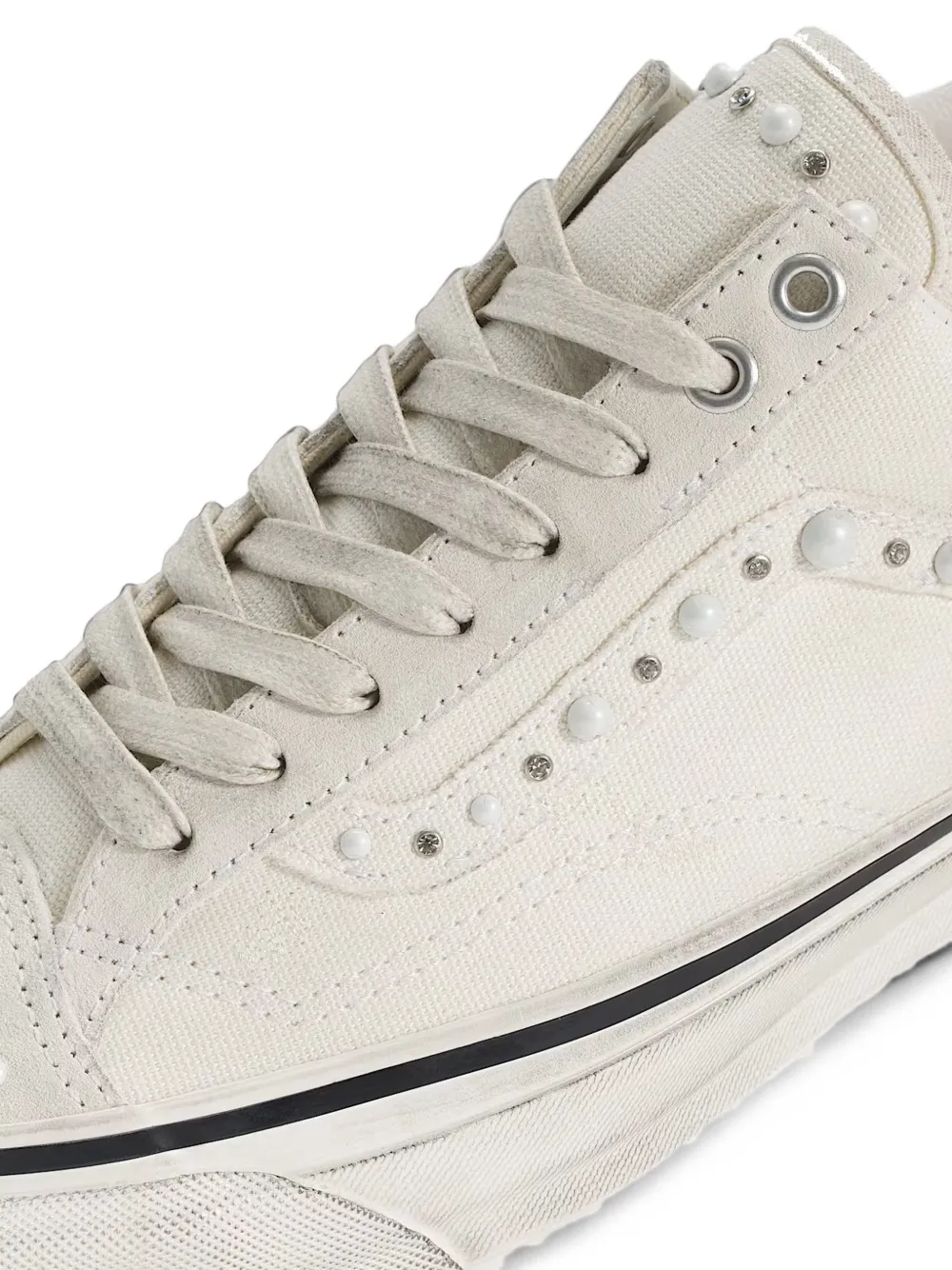 Vans Premium Old Skool 36 faux-pearl embellished sneakers Beige