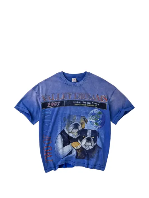 Vale graphic-print distressed T-shirt