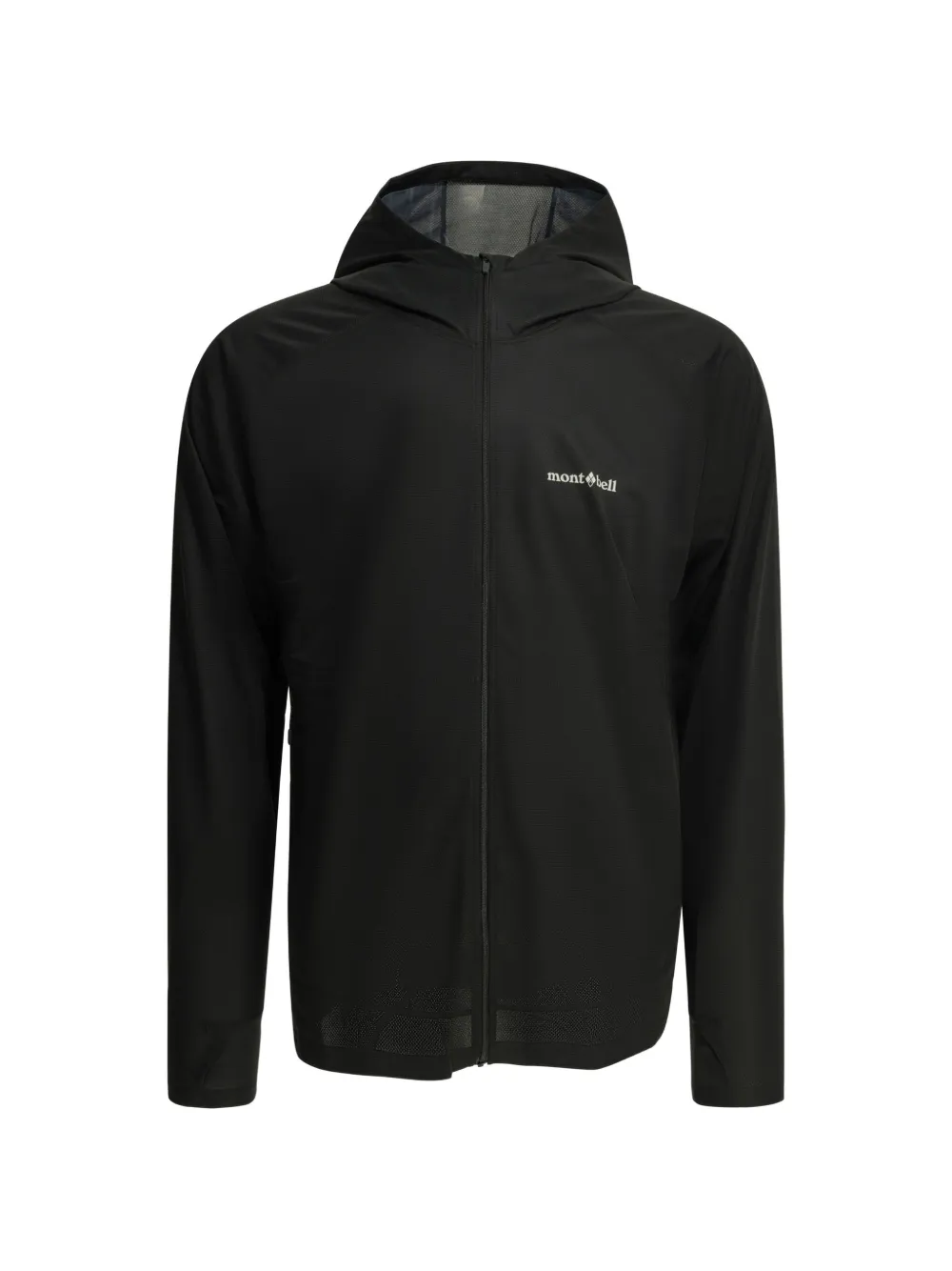 Montbell logo-print zip-up bomber jacket