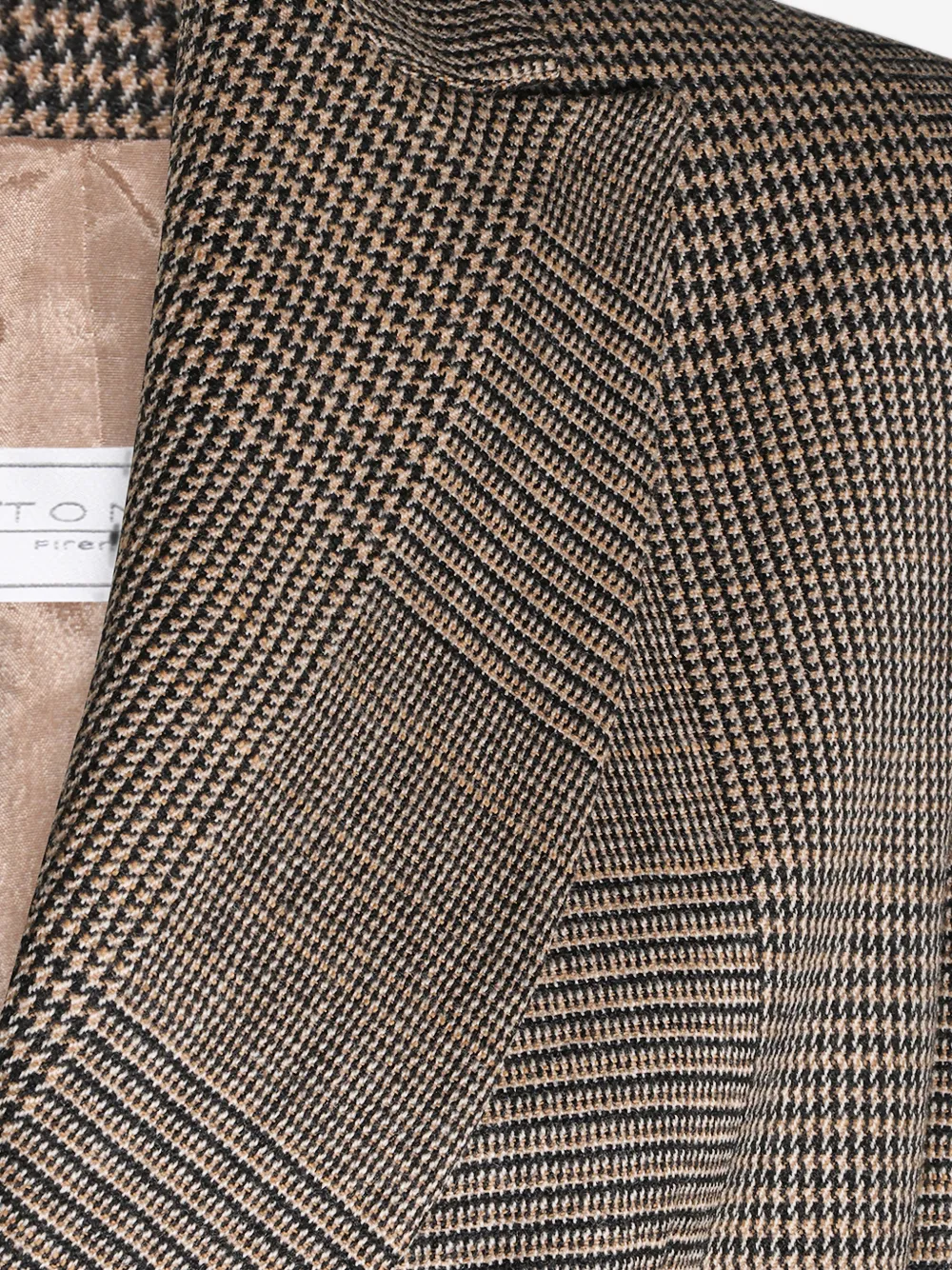 Antonelli houndstooth double-breasted blazer Bruin