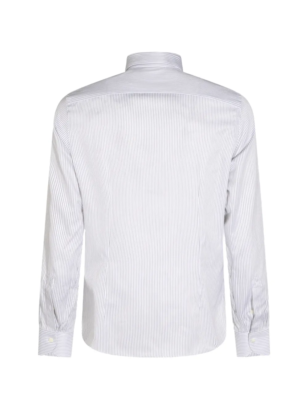 Canali Gestreept overhemd Wit