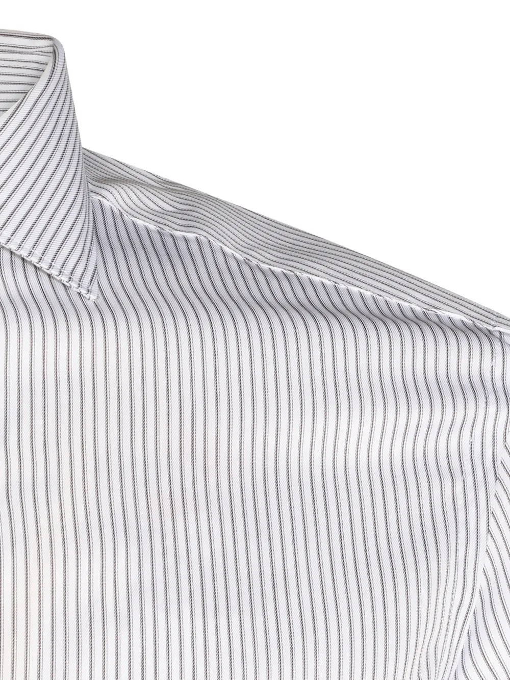 Canali Gestreept overhemd Wit