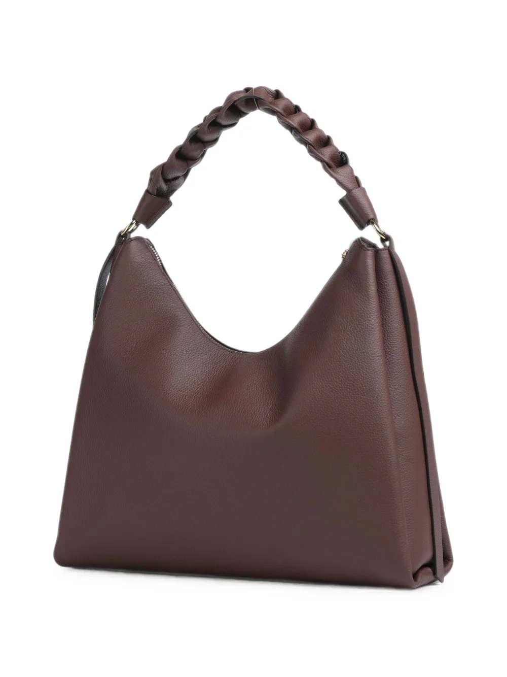 Coccinelle Medium Boheme gevlochten leren shopper Bruin