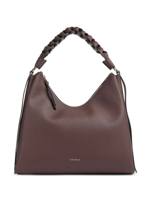 Coccinelle tote Boheme mediana de piel trenzada