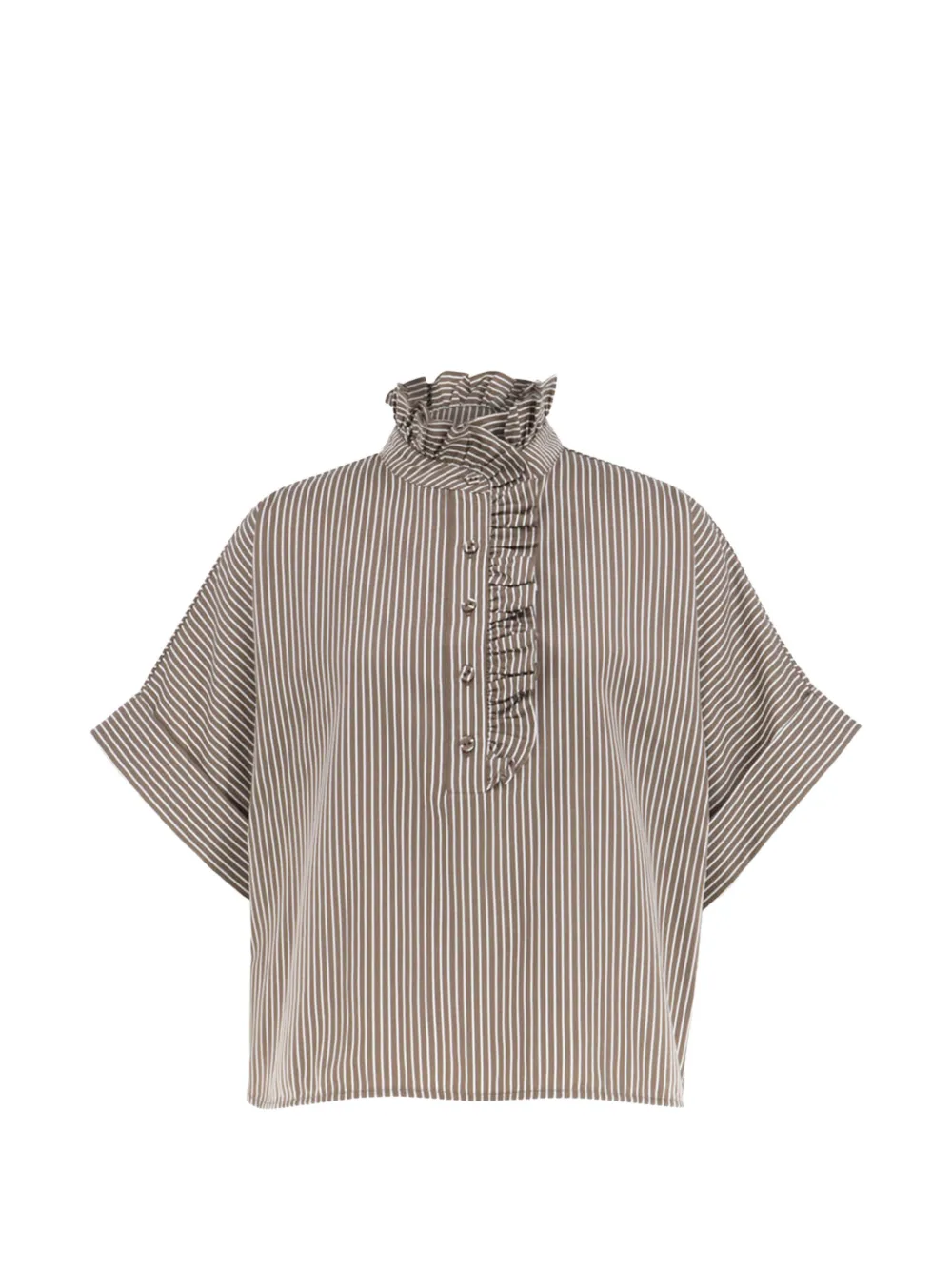 Christy Lynn Mabel ruffled striped blouse