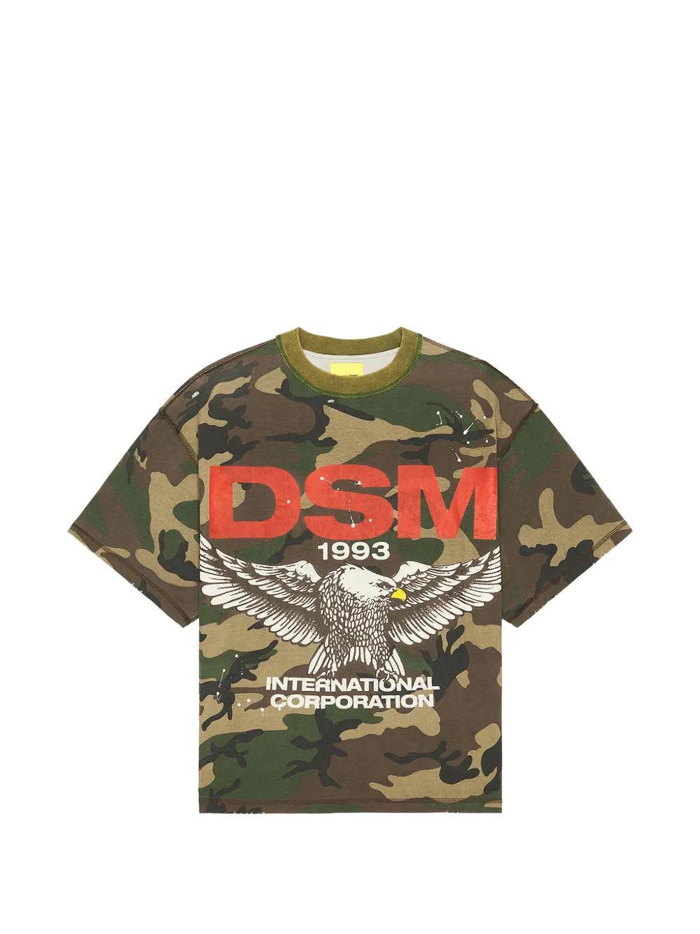 Diet Starts Monday T-shirt con stampa camouflage - Marrone