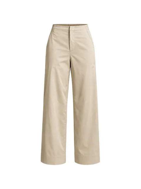 Vince wide-leg cotton trousers