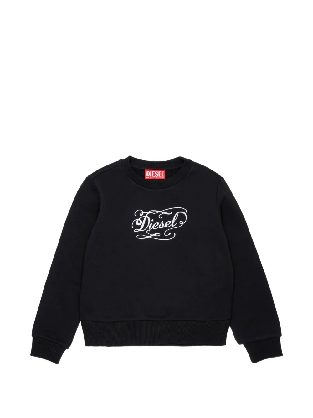 Diesel Kids Whimsical logo-print sweater - Black