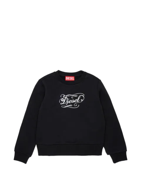 Diesel Kids Whimsical logo-print sweater