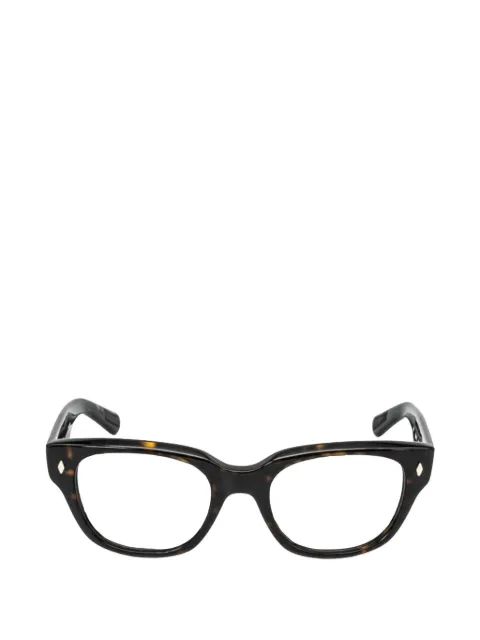 Eyevan7285 Flash-E tortoiseshell-effect square-frame glasses