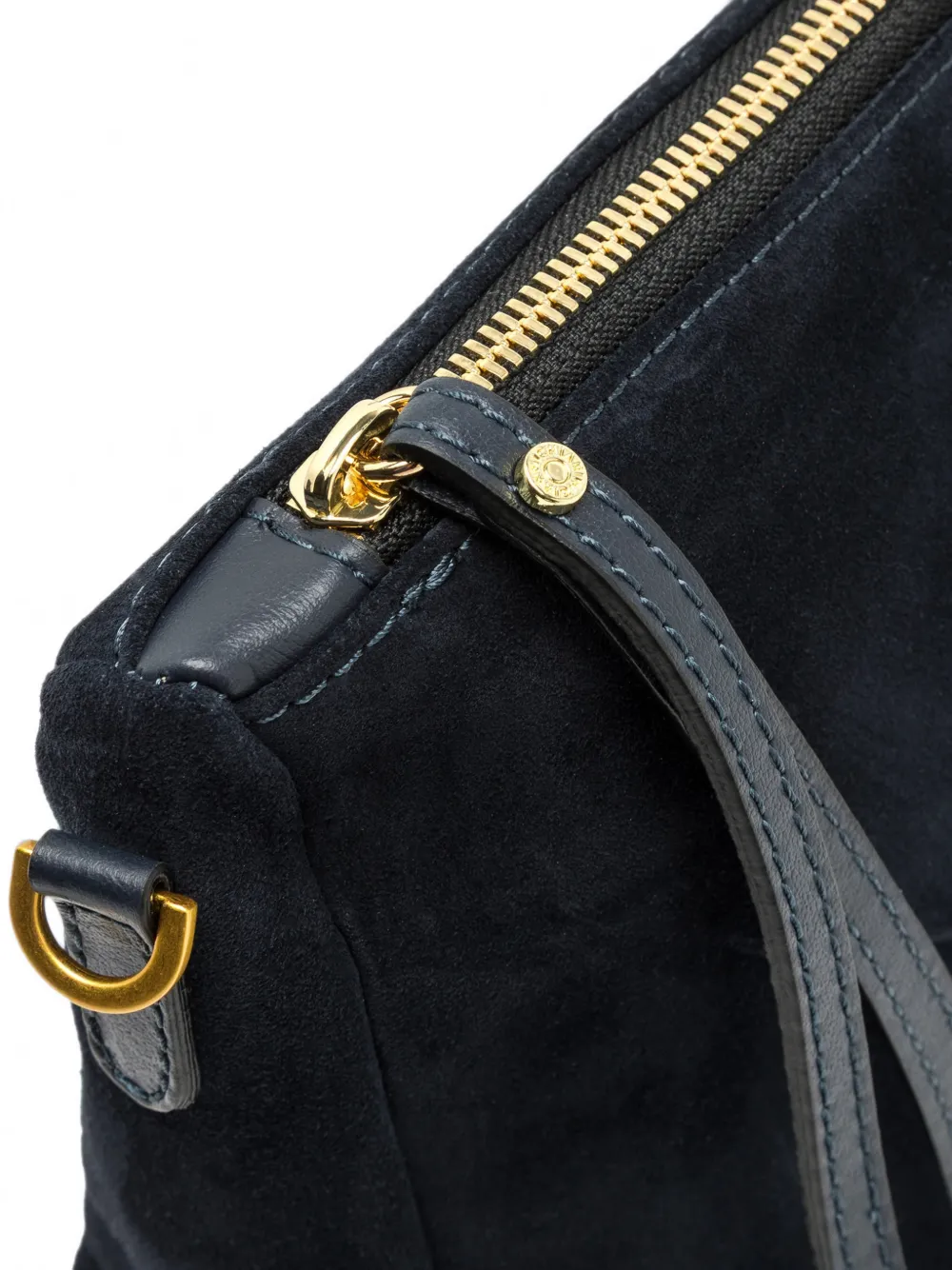GIANNI CHIARINI Medium Nora Pouch clutch met suède afwerking Blauw
