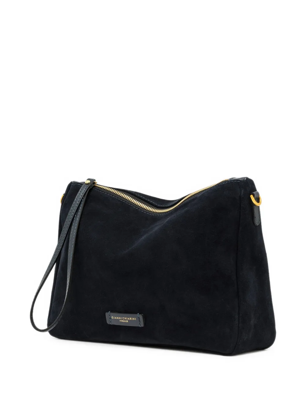 GIANNI CHIARINI Medium Nora Pouch clutch met suède afwerking Blauw