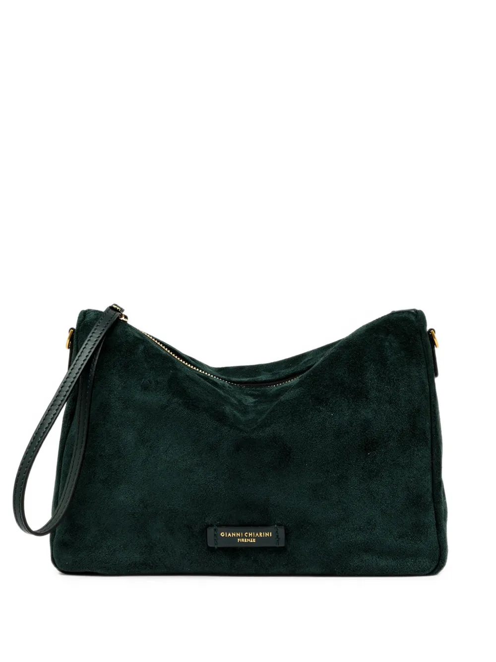 GIANNI CHIARINI medium Nora Pouch suede-finish zip-top clutch bag