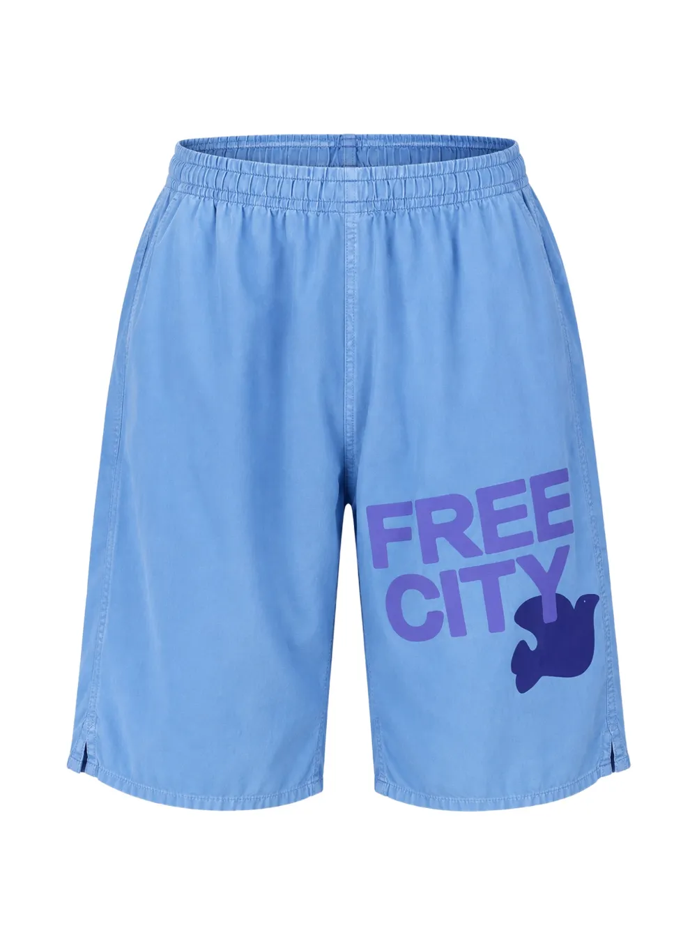 FreeCity logo-print elasticated shorts
