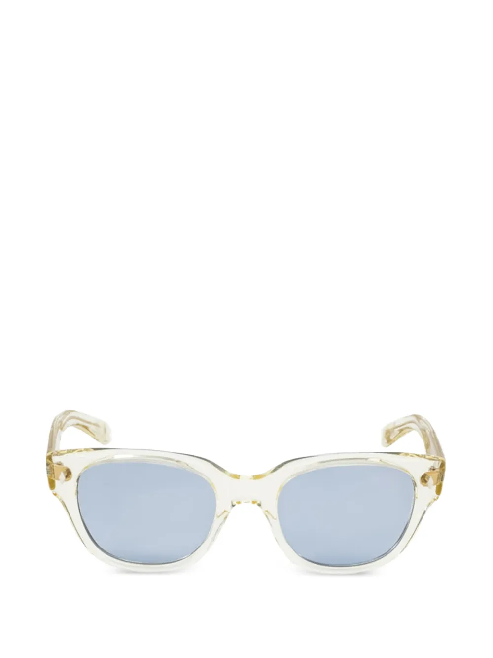 EYEVAN Eckige Flash-E Sonnenbrille - Nude