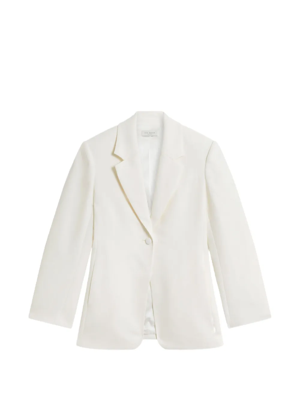 Ted Baker Single-breasted Tailored Blazer In White