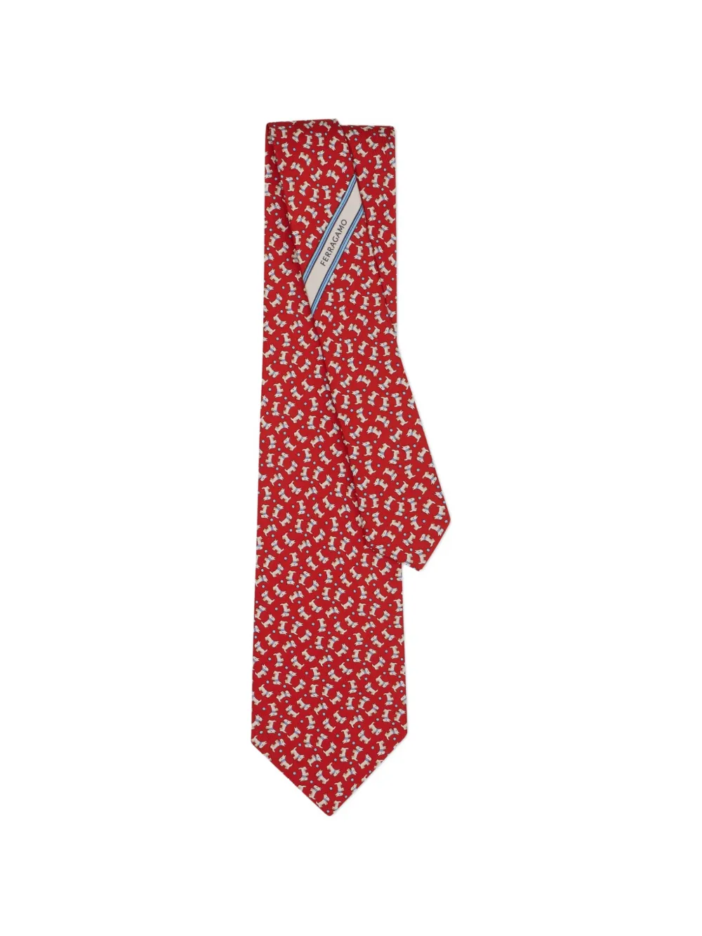 Ferragamo Charlie print silk tie