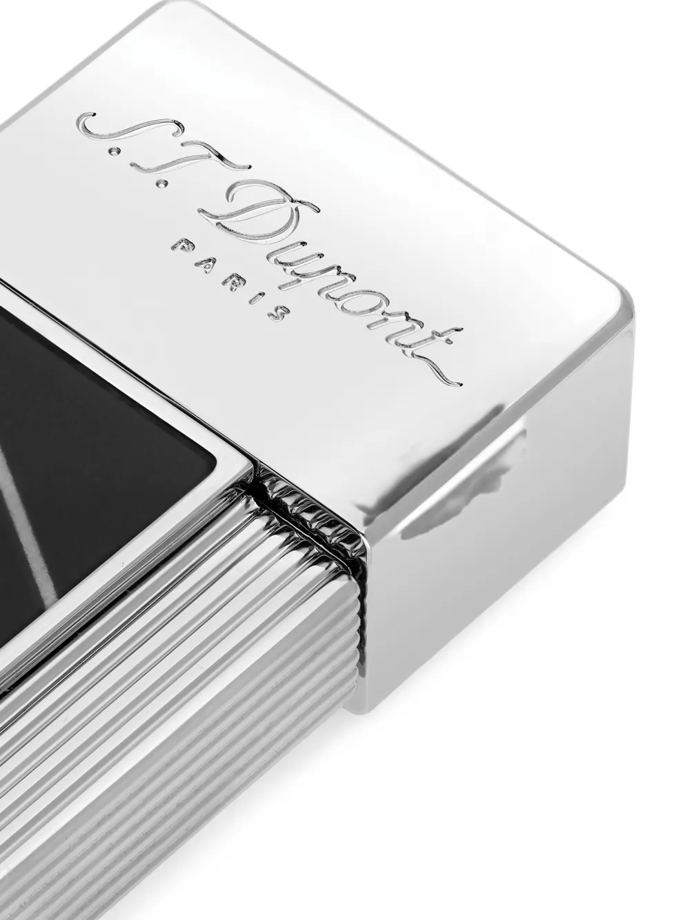 S.T. Dupont Twiggy Fire X geometric-pattern engraved lighter