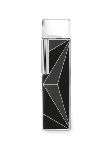 S.T. Dupont Twiggy Fire X geometric-pattern engraved lighter