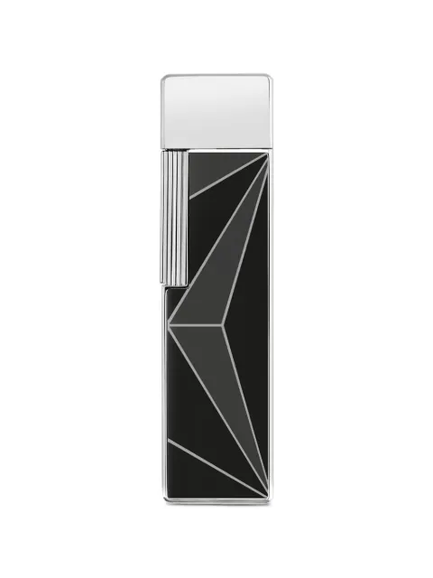 S.T. Dupont Twiggy Fire X geometric-pattern engraved lighter