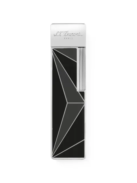 S.T. Dupont Twiggy Fire X geometric-pattern engraved lighter