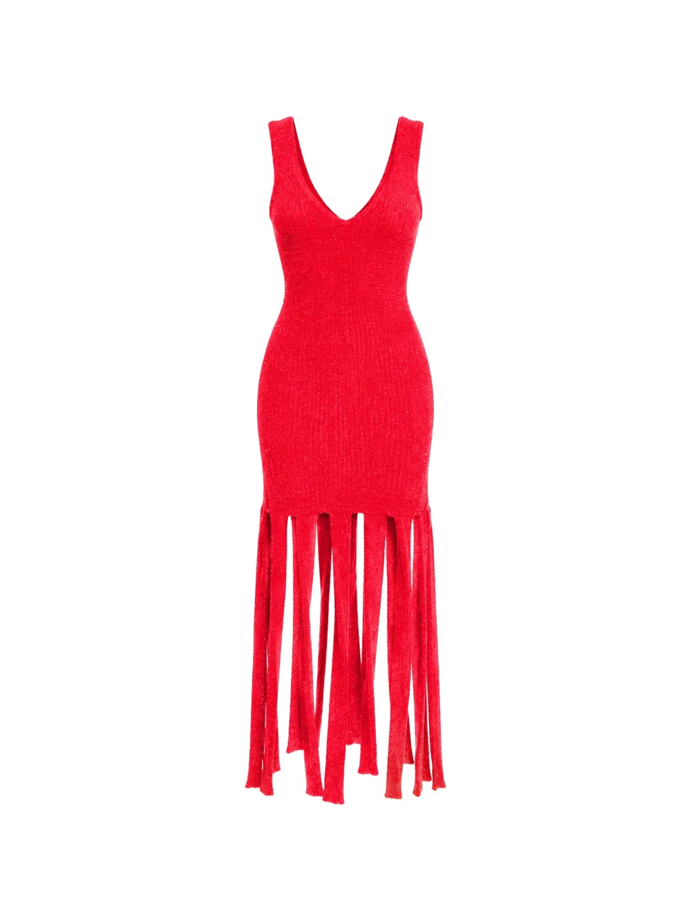 Simon Miller Tira fringe-hem midi dress