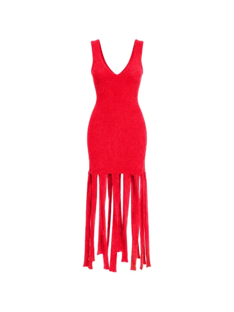 Simon Miller Tira fringe-hem midi dress