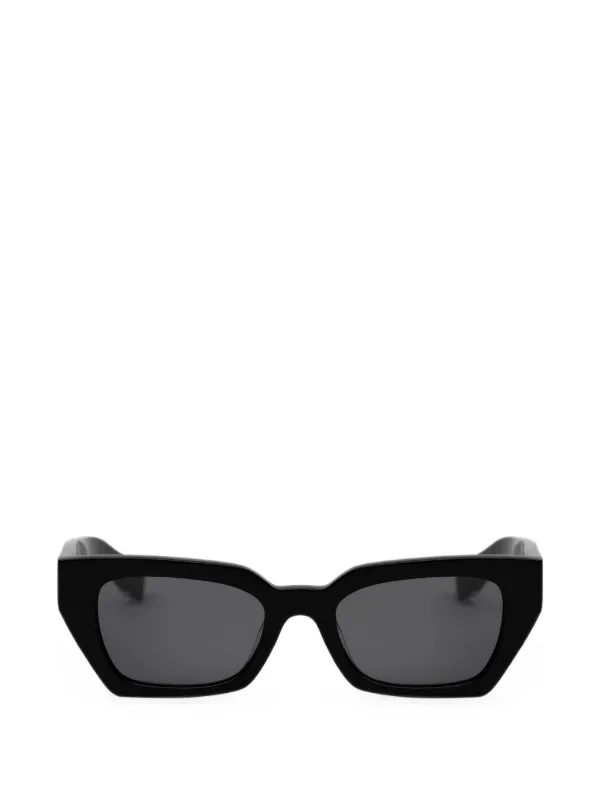 MESSYWEEKEND Luna Geometric-frame Sunglasses in Black