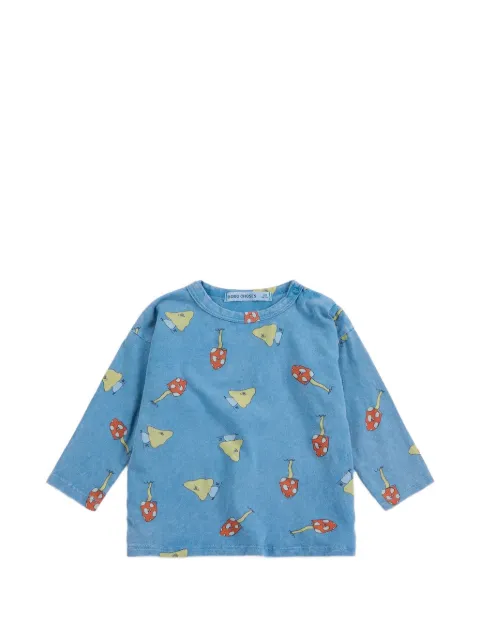 Bobo Choses mushroom-print long-sleeve T-shirt